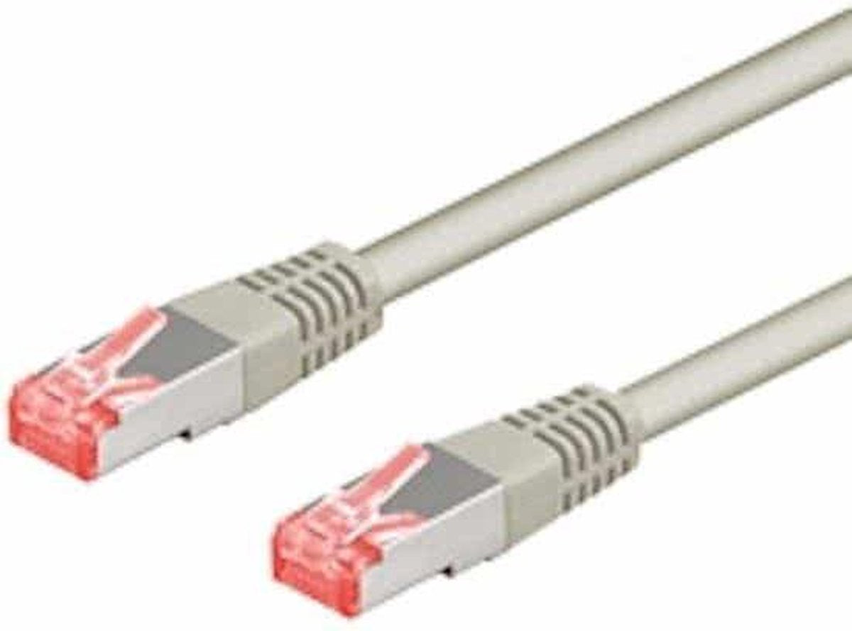 Goobay 5m CAT6a-500 netwerkkabel Grijs