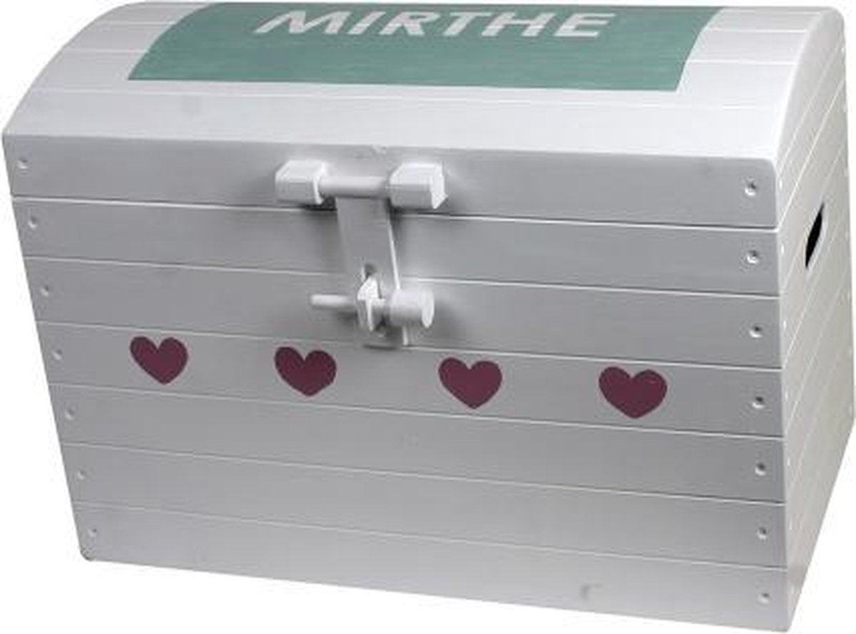 lkmn – geboortekist geboortekaartje – multiplex – wit 48 cm