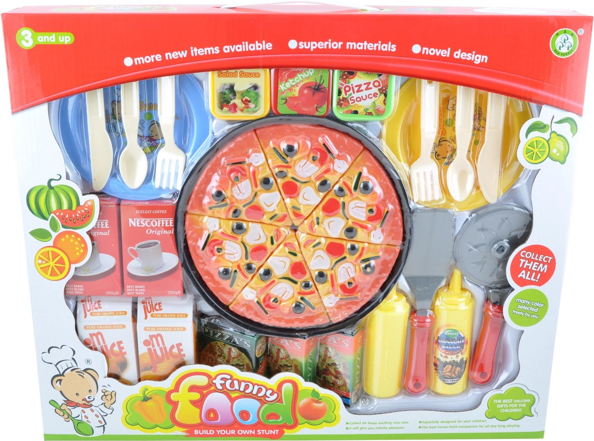 Pizza Speelvoedsel Set