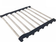 Benson Home | Mini Afdruiprek | Pannenonderzetter | 22x22x1 cm | RVS | Antislip | Opvouwbaar | Kras Bestendig | Grey |