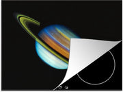 Luxe inductie beschermer Saturnus - 70x52 cm - Saturnus met blauwe tinten  - inductiebeschermer