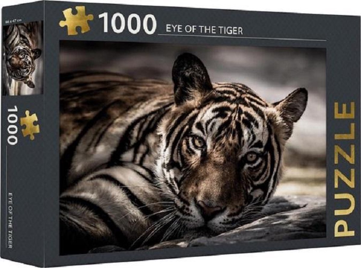 Puzzel 1000 stukjes - REBO - Eye of the tiger
