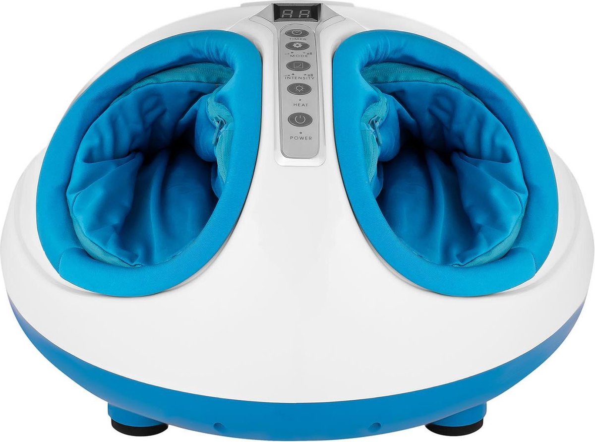 Voetmassage apparaat - 3 Massageprogramma’s - Warmtefunctie - Compressie Voetmassage - shiatsu Voetmassage - Fashion Blauw