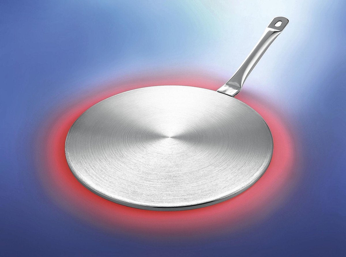 Inductie adapterplaat roestvrij staal 23 cm