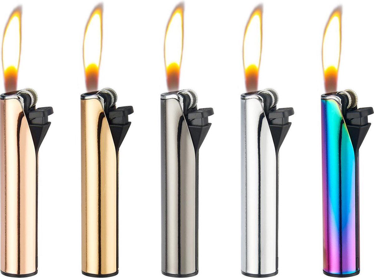Aanstekers - Rond – Flint - Lighters - Prof - 30 stuks – deluxe metal