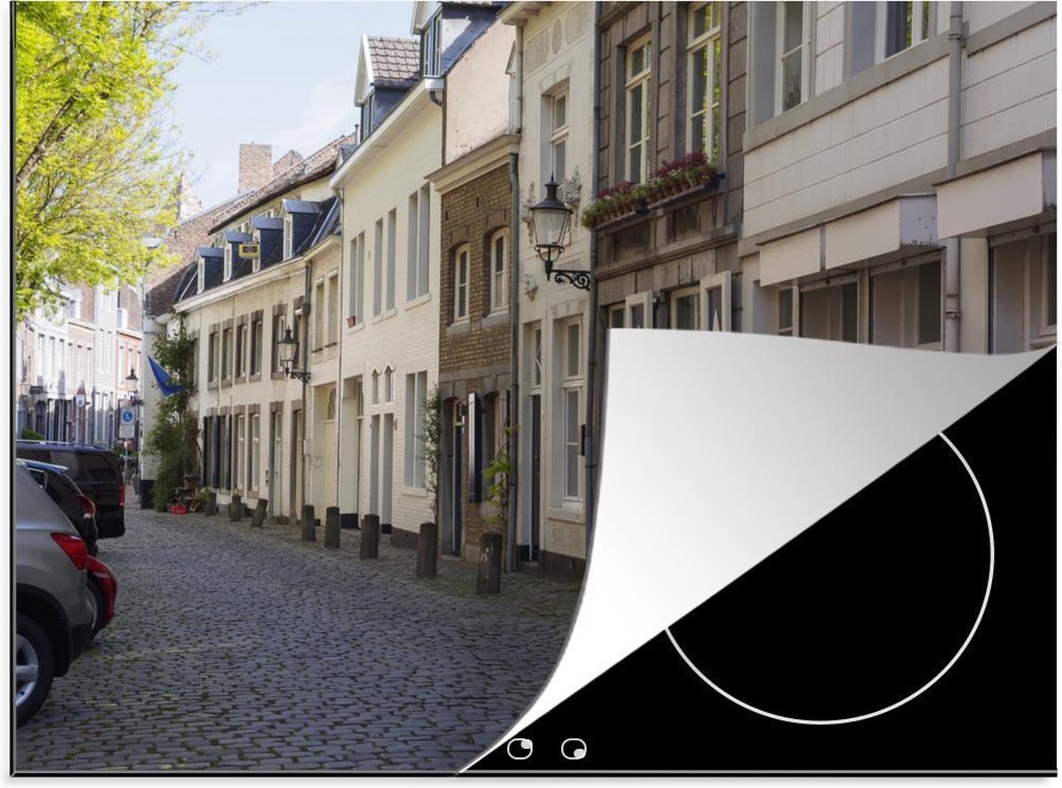 Luxe inductie beschermer Maastricht - 70x52 cm - Sint Bernardusstraat in historische Maastricht  - inductiebeschermer