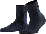 FALKE Rib Omslag Damessokje 47520 - Blauw 6379 dark navy Dames - 35-38