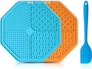 BOTC Lickimat 3 IN 1 - 2 stuks Lickmat + Silicone spatulas - Blauw /Geel