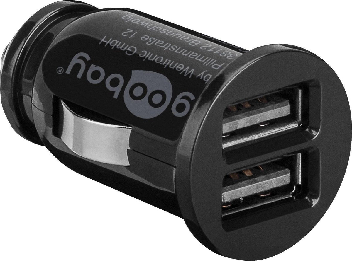 Goobay 58912 Auto Zwart oplader voor mobiele apparatuur