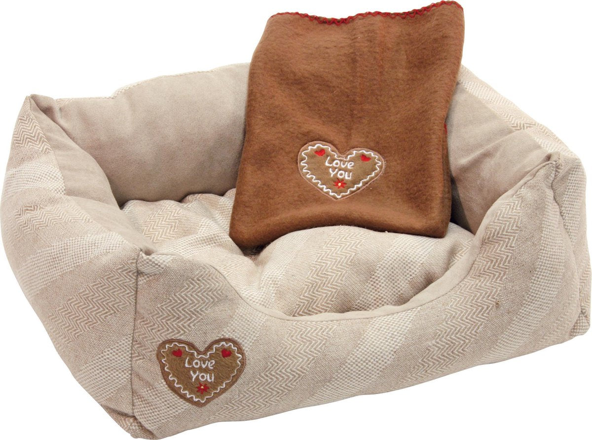 Kerbl Hondenbed Love You - Beige 47x37