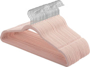 Nancy's Fluwelen Kledinghangers - Set Van 30 - Kleerhangers - Pakken - Hemden - Jassen - 360 Draaibaar - Roze