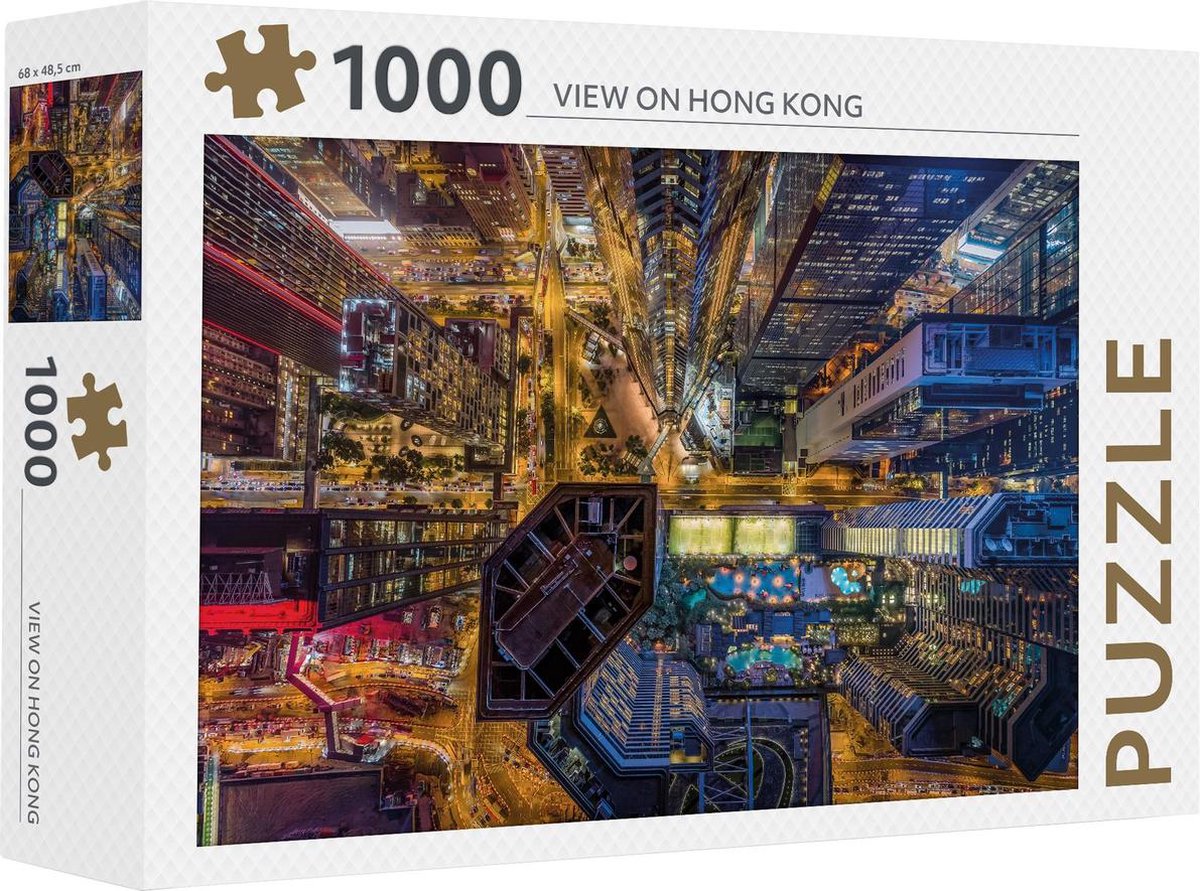 Rebo legpuzzel - 1000 st - Hong Kong - Premium Quality
