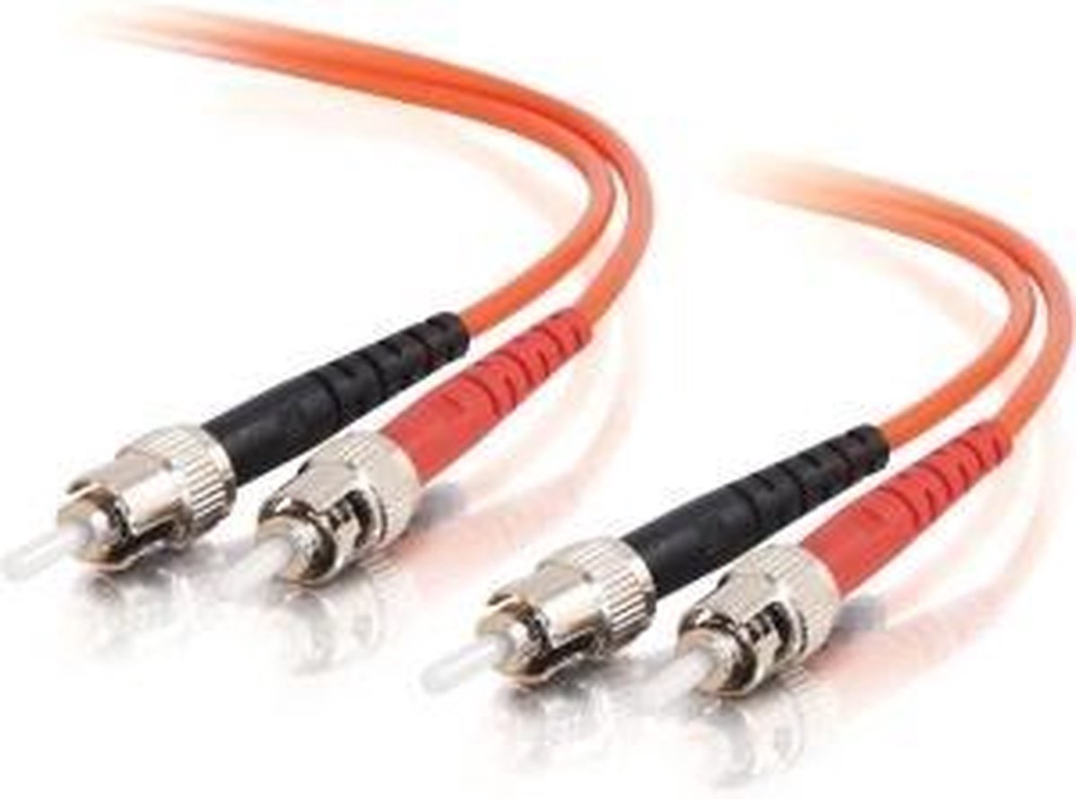 C2G 85469 Glasvezel kabel 2 m OFNR ST Oranje