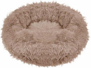 Springos Hondenmand | Superzacht en Luxe | Wasbaar | Donut | Fluffy | Hondenkussen | 70 CM | Bruin