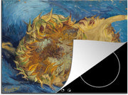 Inductie beschermer - Twee zonnebloemen - Vincent van Gogh - 70x52 cm - inductiebeschermer