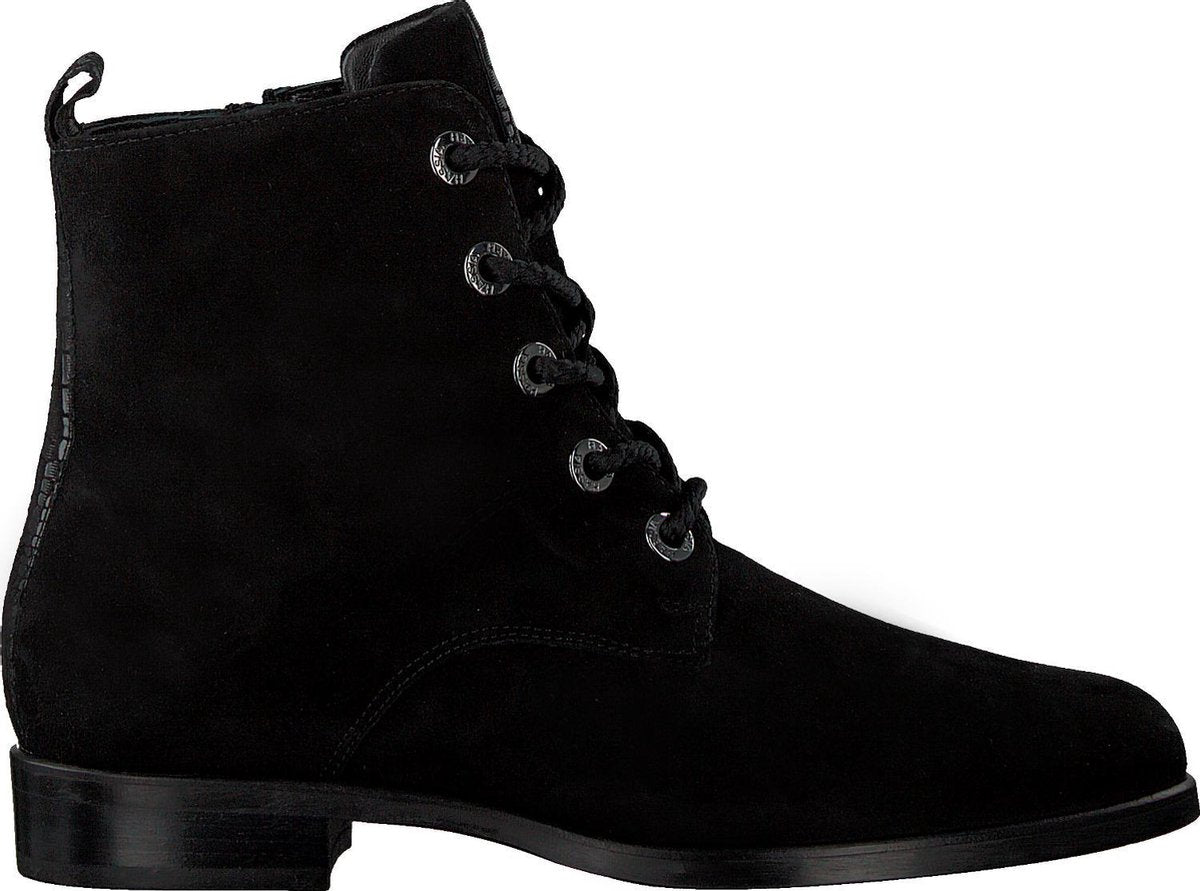 Hassia Granada Veterboots - Laarzen Met Veters - Dames - Zwart - Maat 37+