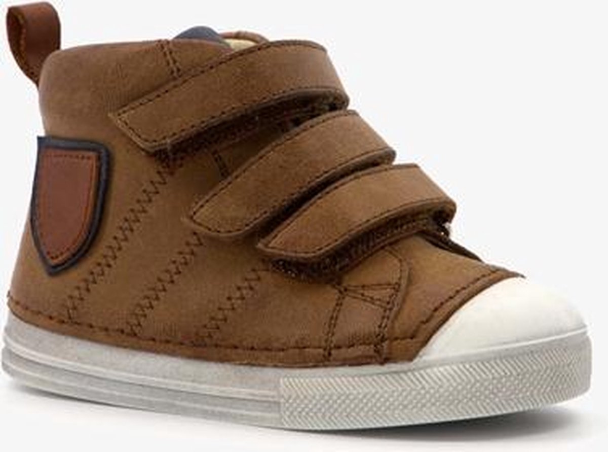 Groot leren babyschoenen - Cognac - Maat 19