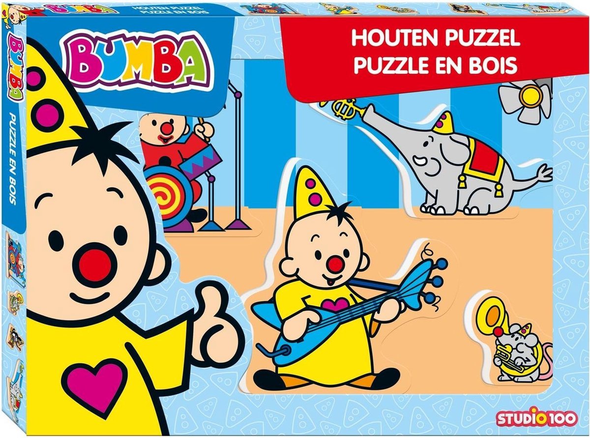 Bumba houten puzzel met dikke stukken Muziekinstrumenten - Puzzel