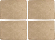 Placemat set 4-delig Beige