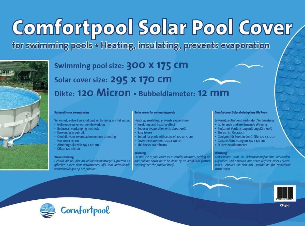Comfortpool Solar afdekzeil | 300x175cm