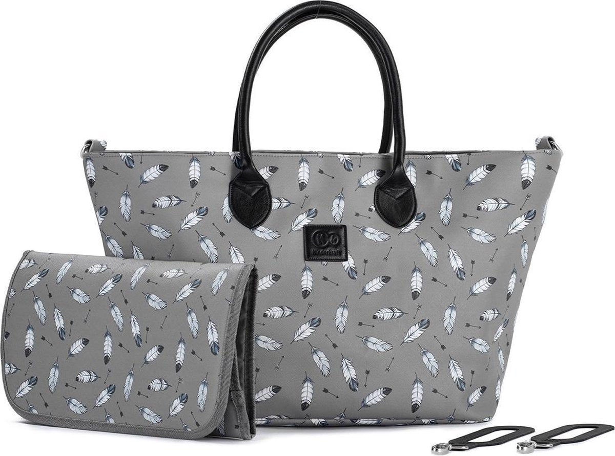 Kinderkraft Verzorgingstas - Luiertas - Schoudertas - Mommy Bag Grijs