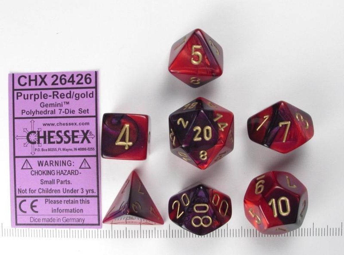 Chessex dobbelstenen set
