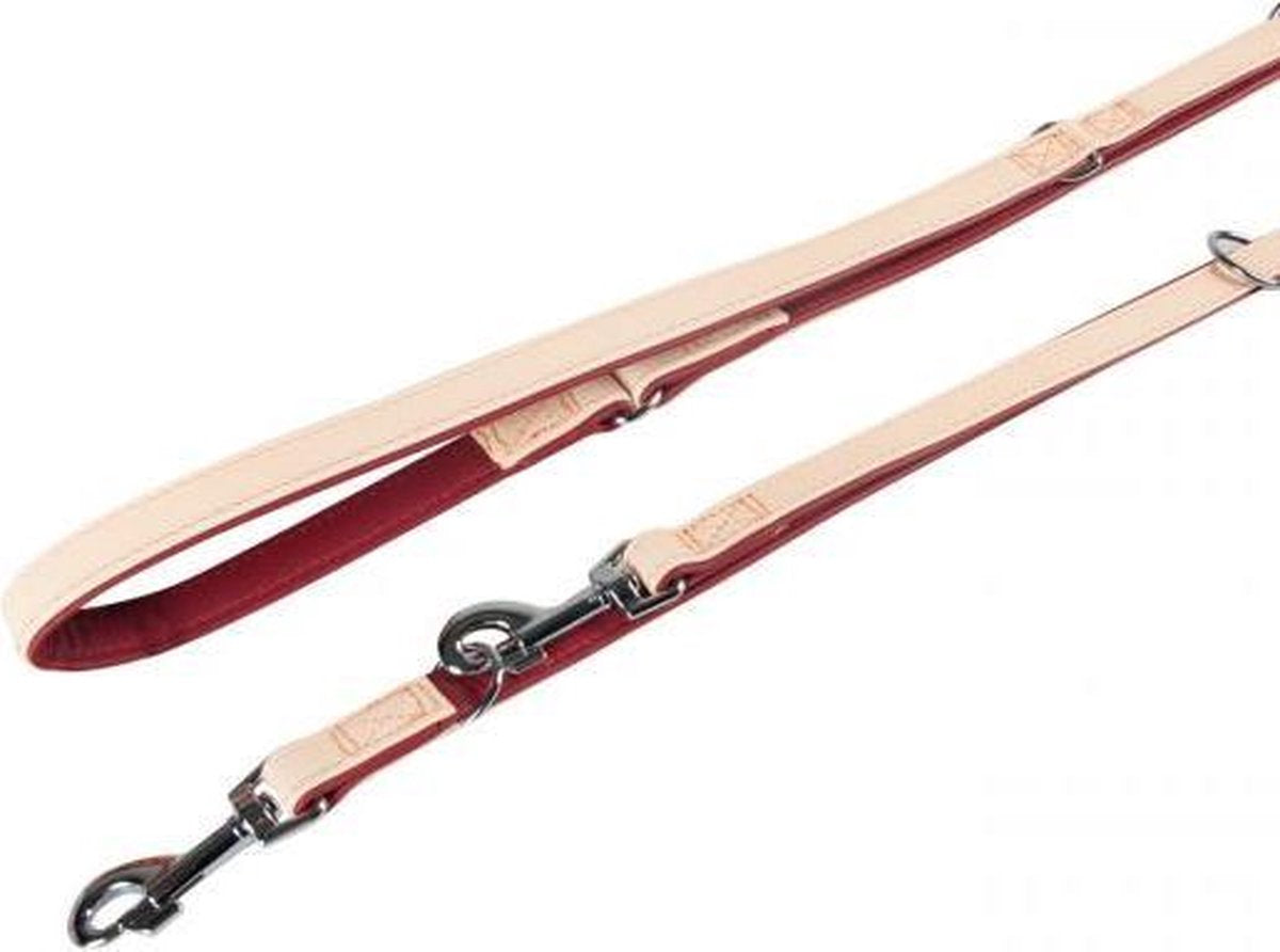Trainingleash liwa 200cm 22mm beige/dark red