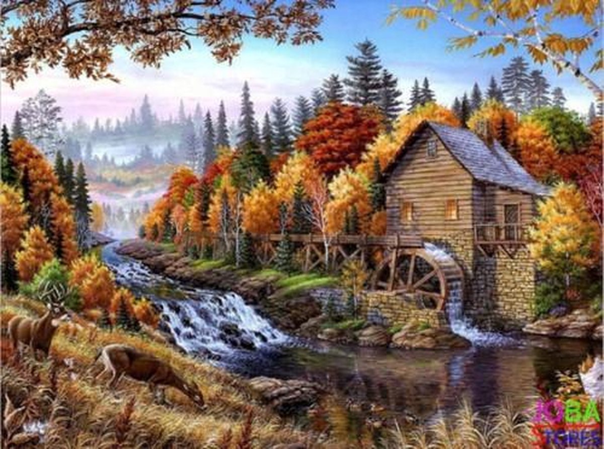 Diamond Painting "JobaStores®" Beekje - volledig - 30x40cm