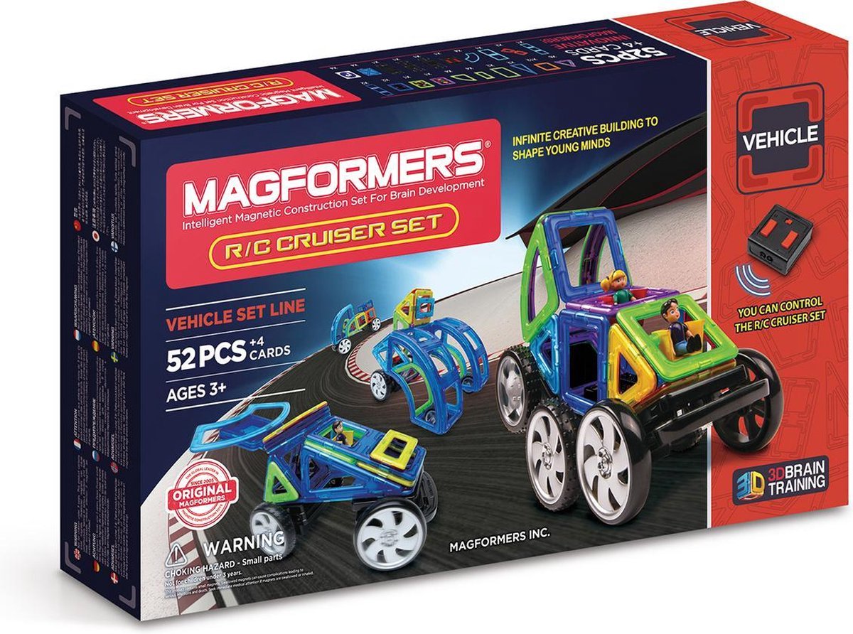 Magformers RC Cruiser Set - 52 Onderdelen - Magnetische Bouwset