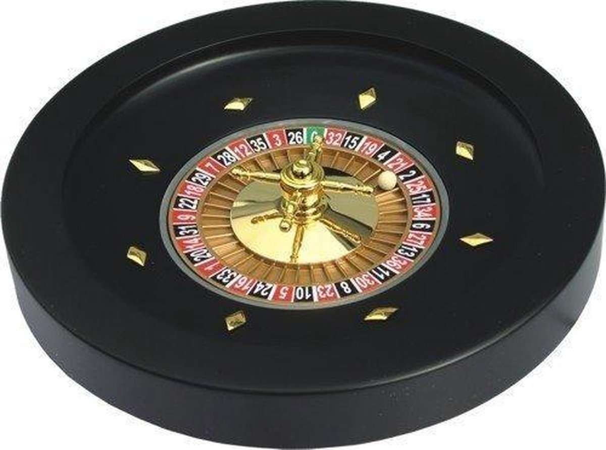 Roulette Wiel 52 cm Zwart