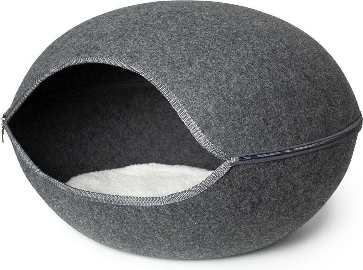 Cat cave innu kattenhuis iglo antracietgrijs 60 cm