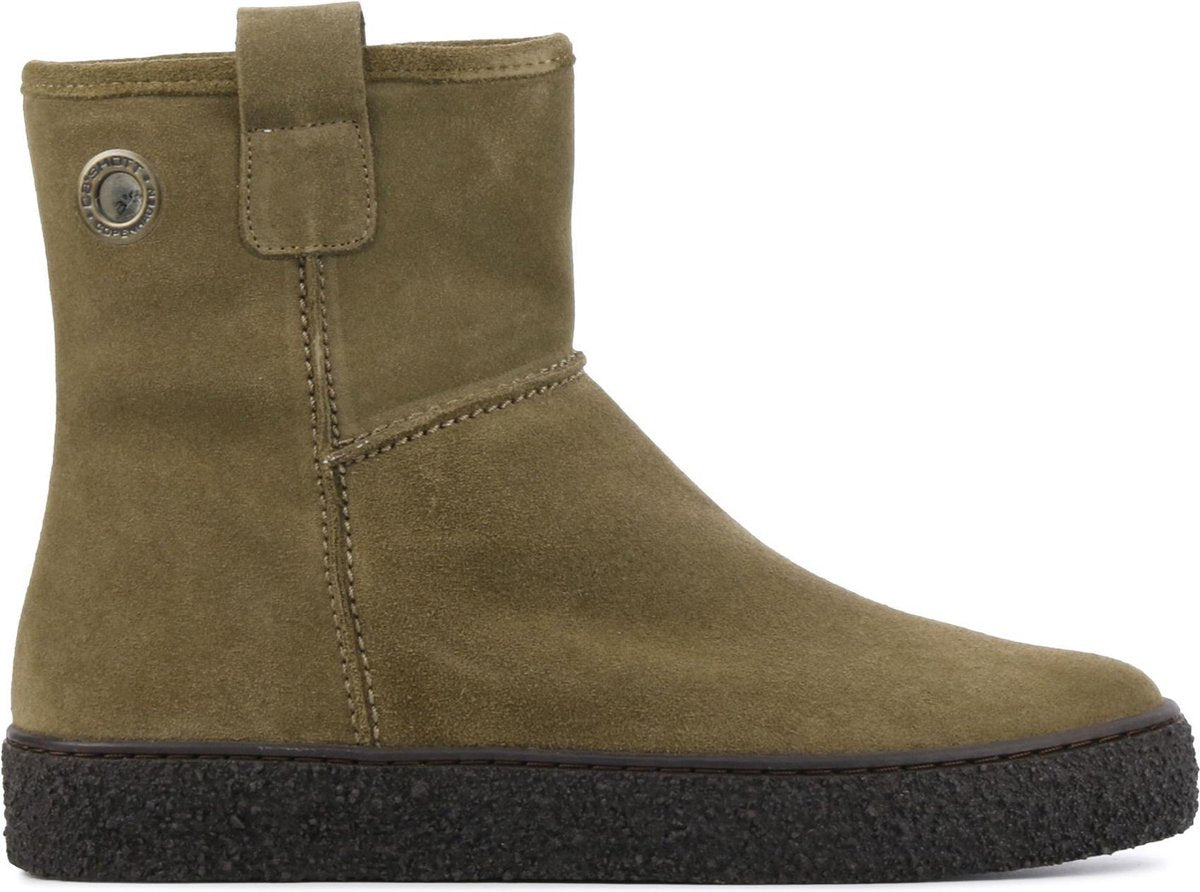 Cashott Vrouwen Suède  Enkellaarsjes / Laarzen / Damesschoenen 24141 - Taupe - maat 41