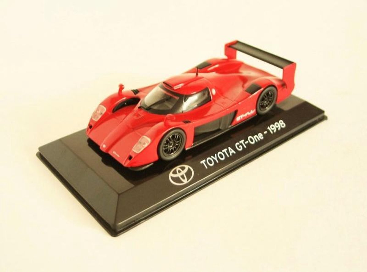 Toyota GT-One 1998 (Rood) (10 cm) 1/43 Atlas - Modelauto - Schaalmodel - Model auto - Miniatuurauto - Miniatuur autos