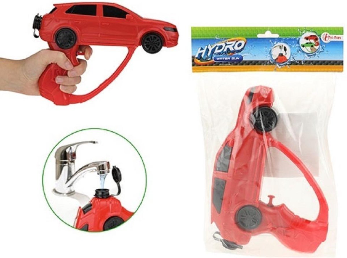 Auto waterpistool/waterpistolen rood 30 cm.