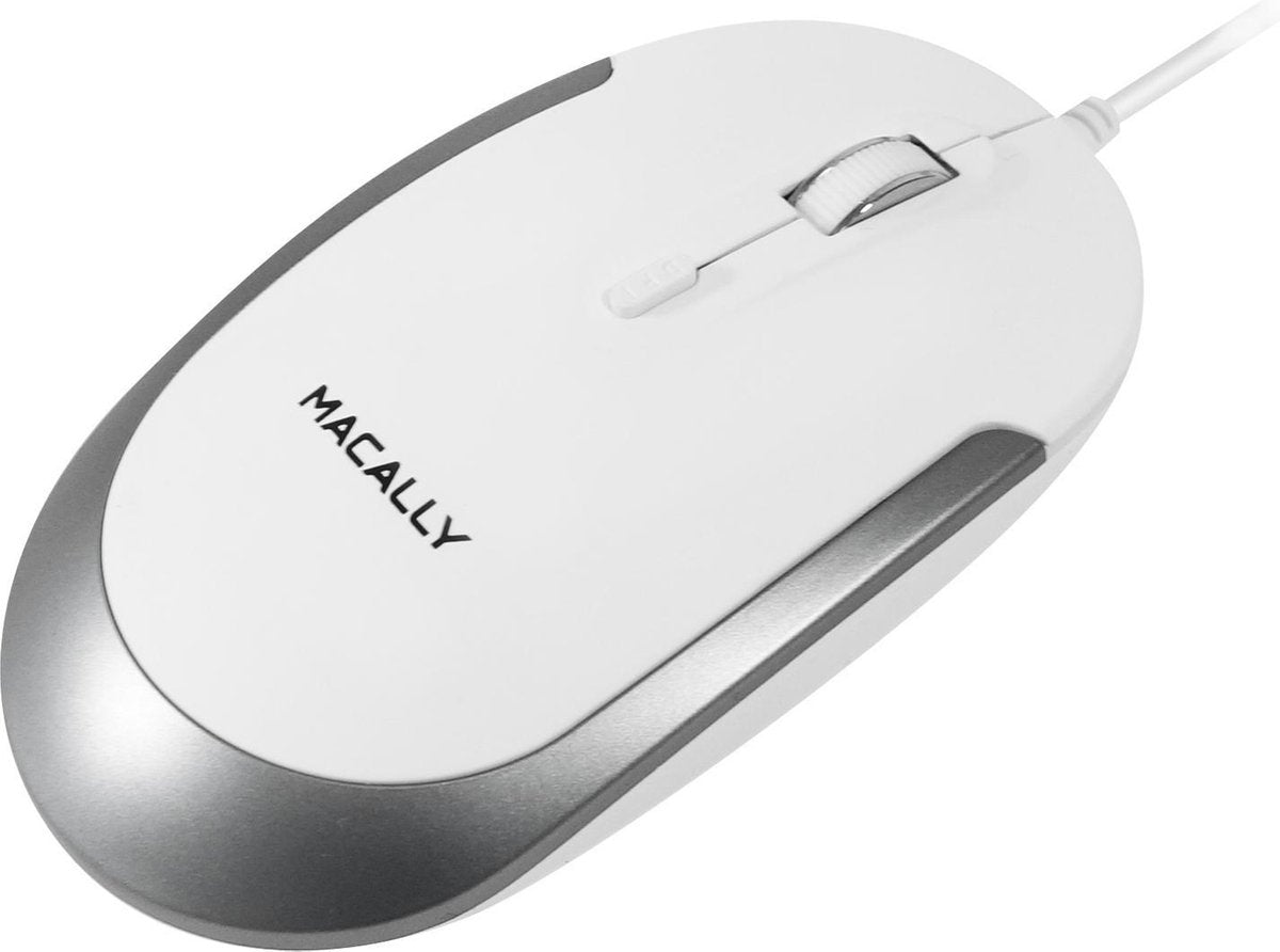 Macally DYNAMOUSE Optische USB Muis Wit