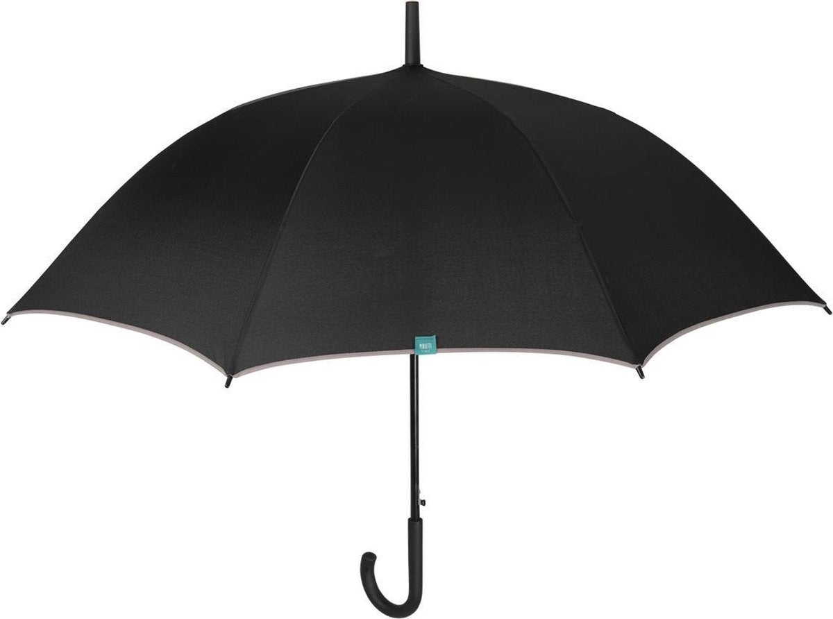 Perletti Golfparaplu Automatisch 116 Cm Fiberglas Zwart