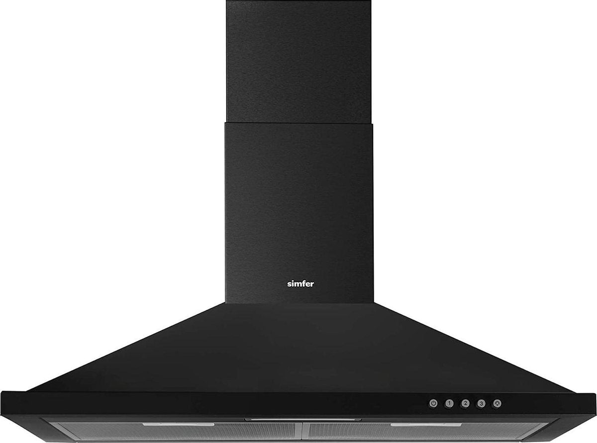 SIMFER SMF-CH 8663 - Wandschouw Afzuigkap - 60cm - Zwart