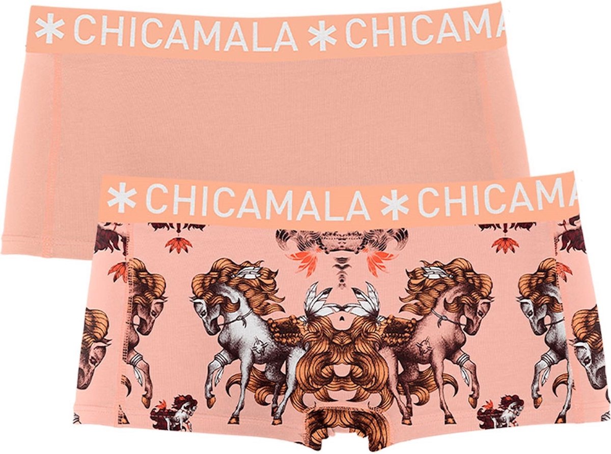 Chicamala meisjes 2P shorts horsi roze - 176