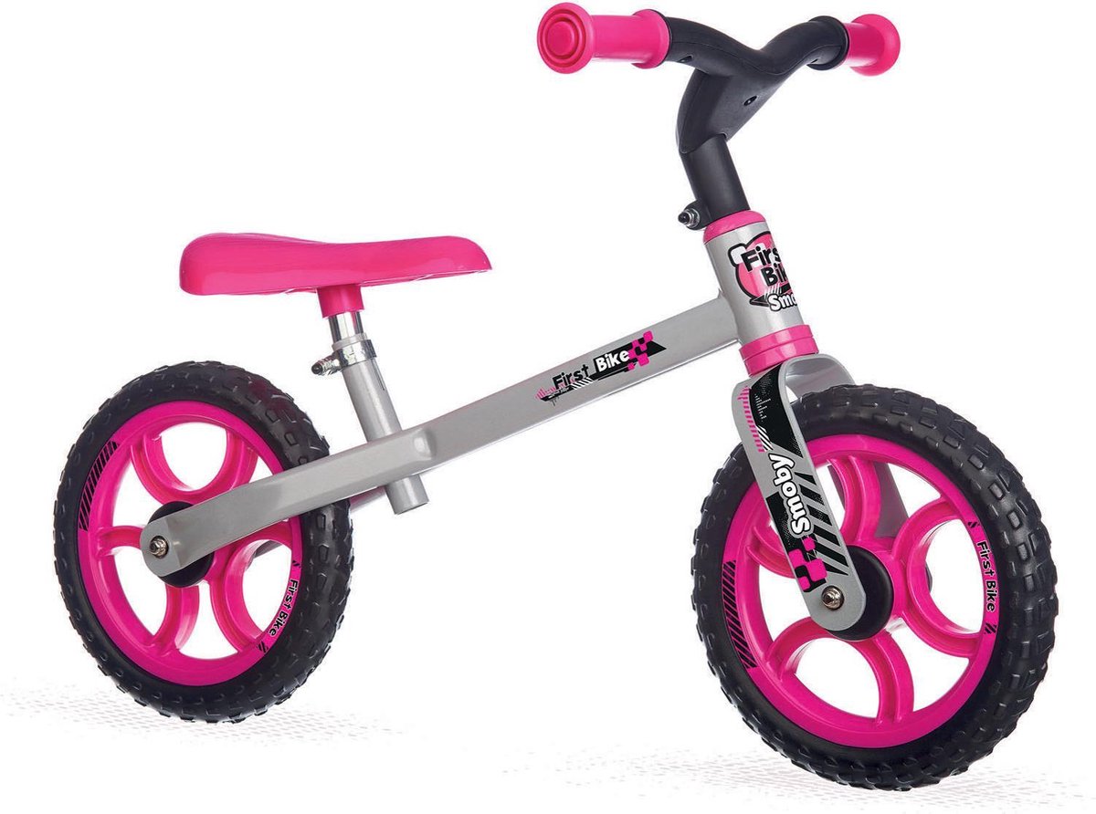 Smoby Mijn Eerste Loopfiets - Roze Afmeting artikel: 75