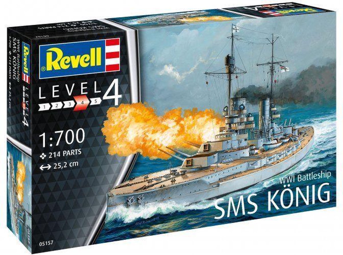 Revell WWI Battleship SMS König -  1:700