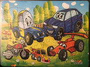 Kinderpuzzel auto 28 cm x 21 cm