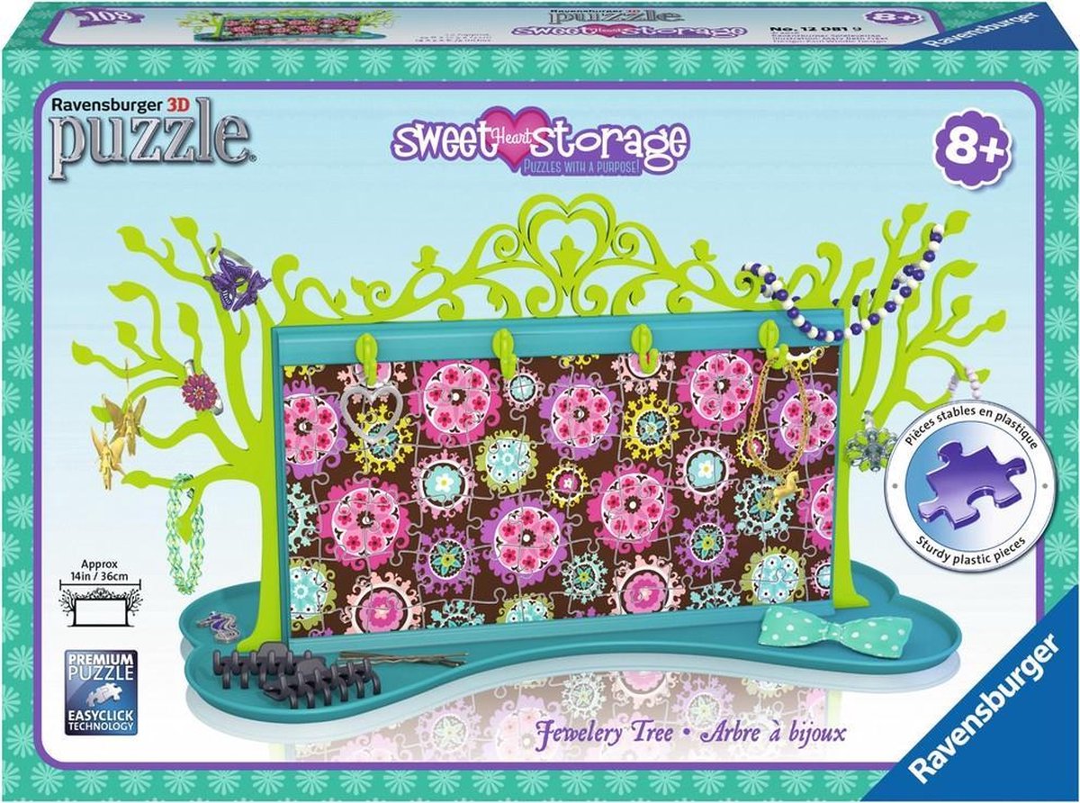 Ravensburger Sweetheart Storage: Mary Beth Jewelry Tree 3D-puzzel - Juwelenboom