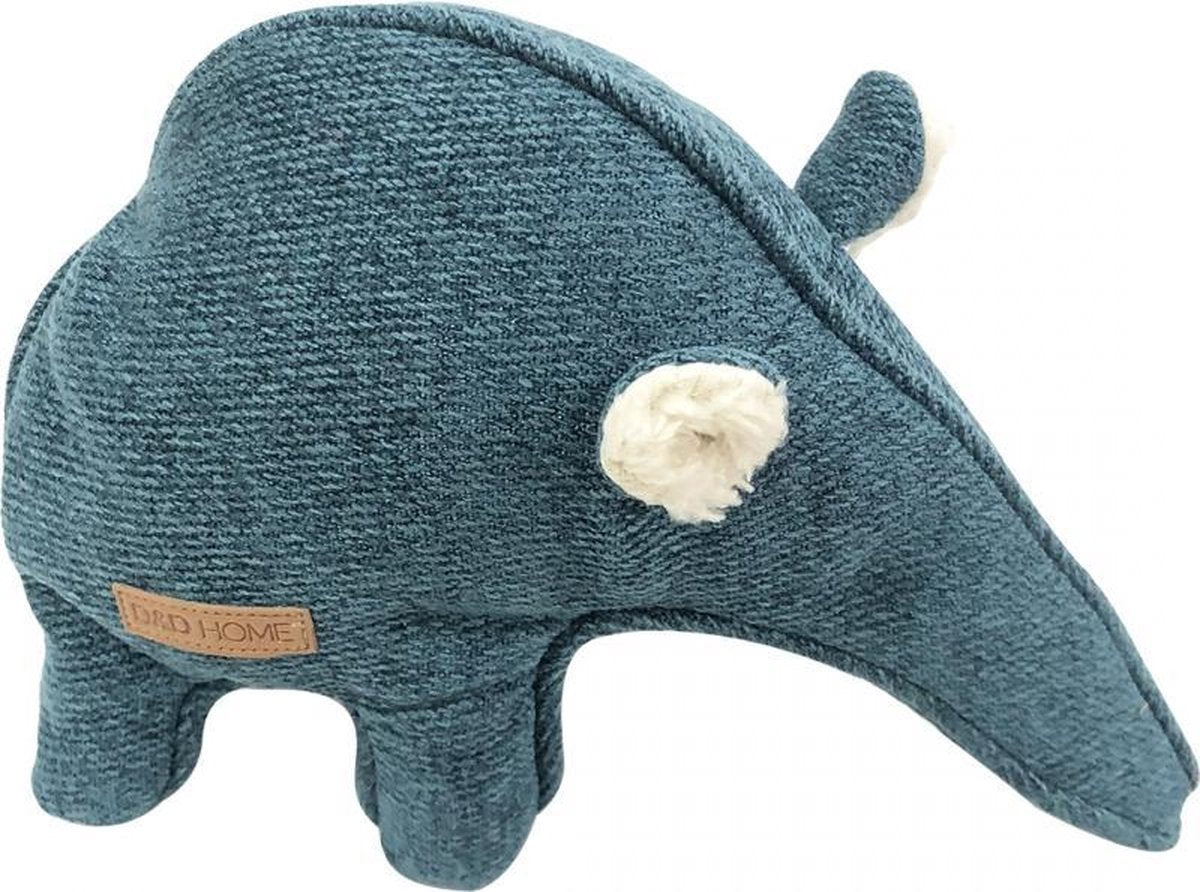 D&D Chenille liz Blauw 27x18cm