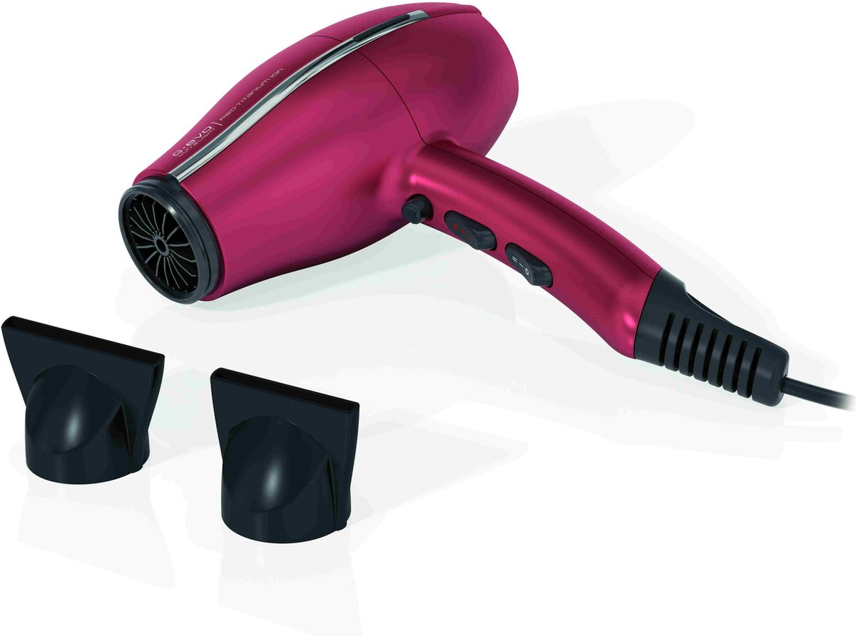 Ga.ma G-evo 3800 Ultra Light Hairdryer Haardroger Red Titanium Ion 1stuks