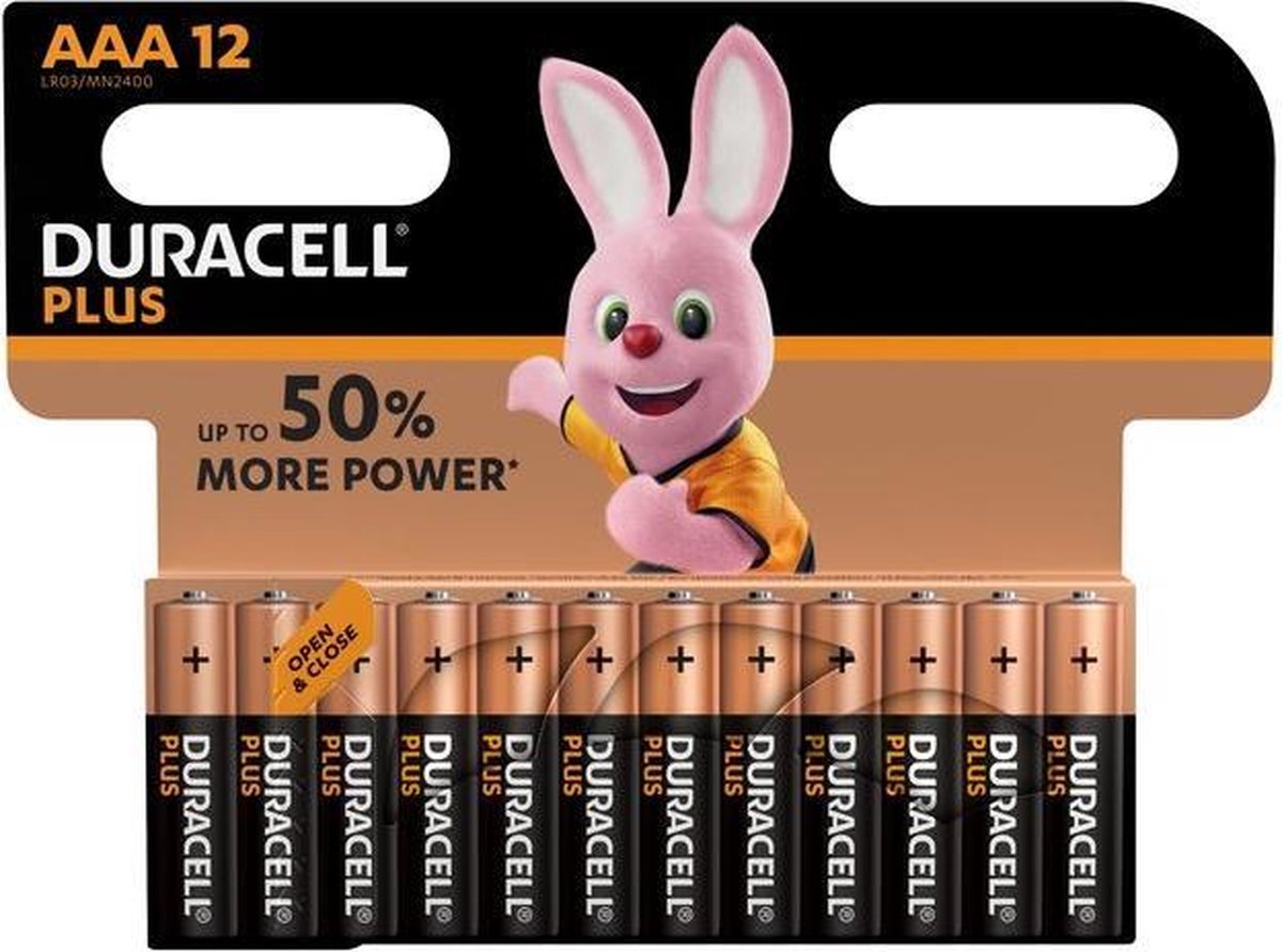 Duracell Plus Power Duralock Alkaline AAA/LR03 blister 12