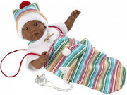 Llorens Babypop Cuqui Mulato met Slaapzak 30 cm