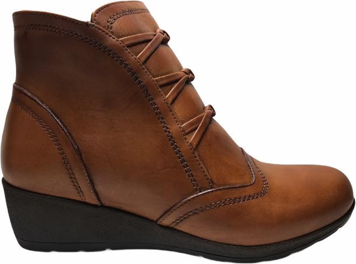 manlisa rits 3 knoopjes 5 cm sleehaklaarsje W232-4056 cognac mt 38