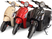 Escoot.be retro zwart *elektrische scooter* 45 km/h - litheum batterij - scooter - brommer