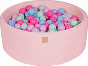 Ronde Ballenbak set incl 300 ballen 90x40cm - Licht Roze: Mint