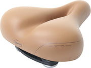 Contec City/Tour Unisex Fietszadel Anatomic 2 Lichtbruin 100% Waterdicht - Gepatenteerde Opbouw Voor Het Beste Comfort